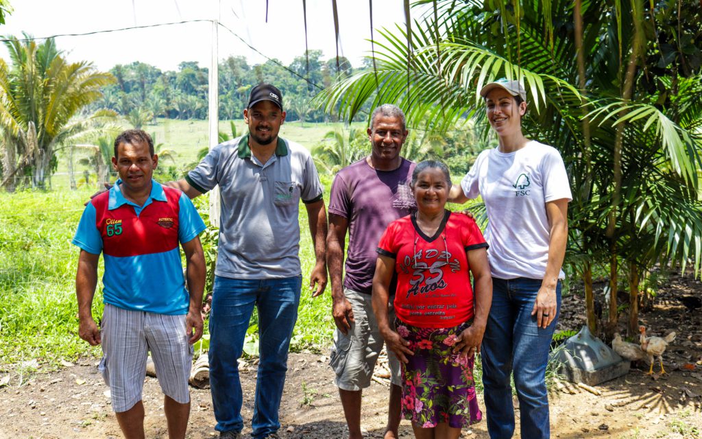 Several Amazonian coffee farmers who are attempting to produce sustainable coffee.